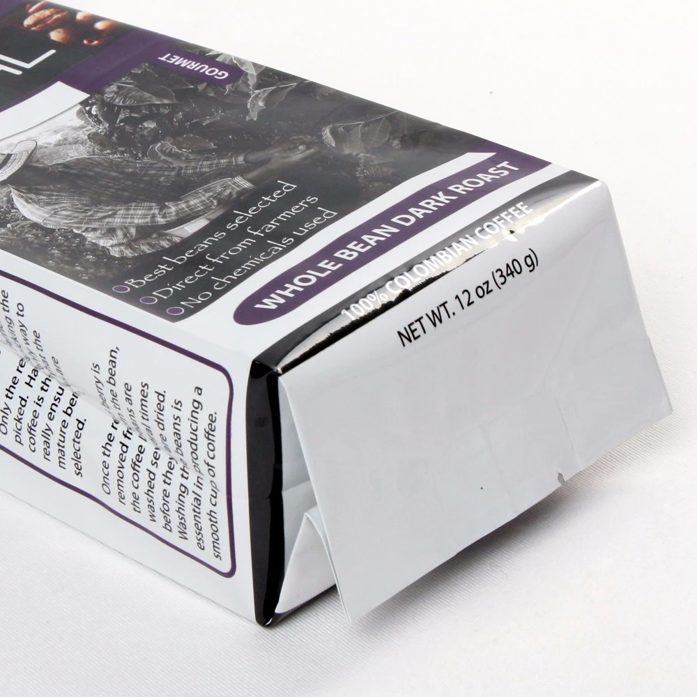Bag Pecynnu Coffi Gusset Ochr Ffoil Alwminiwm Aluminum Foil Side Gusset Coffee Packaging Bag