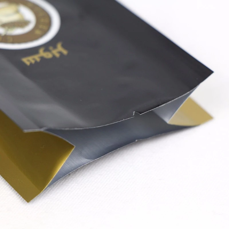 Bag Coffi Gusset Ochr Ffoil Alwminiwm Aluminum Foil Side Gusset Coffee Bag