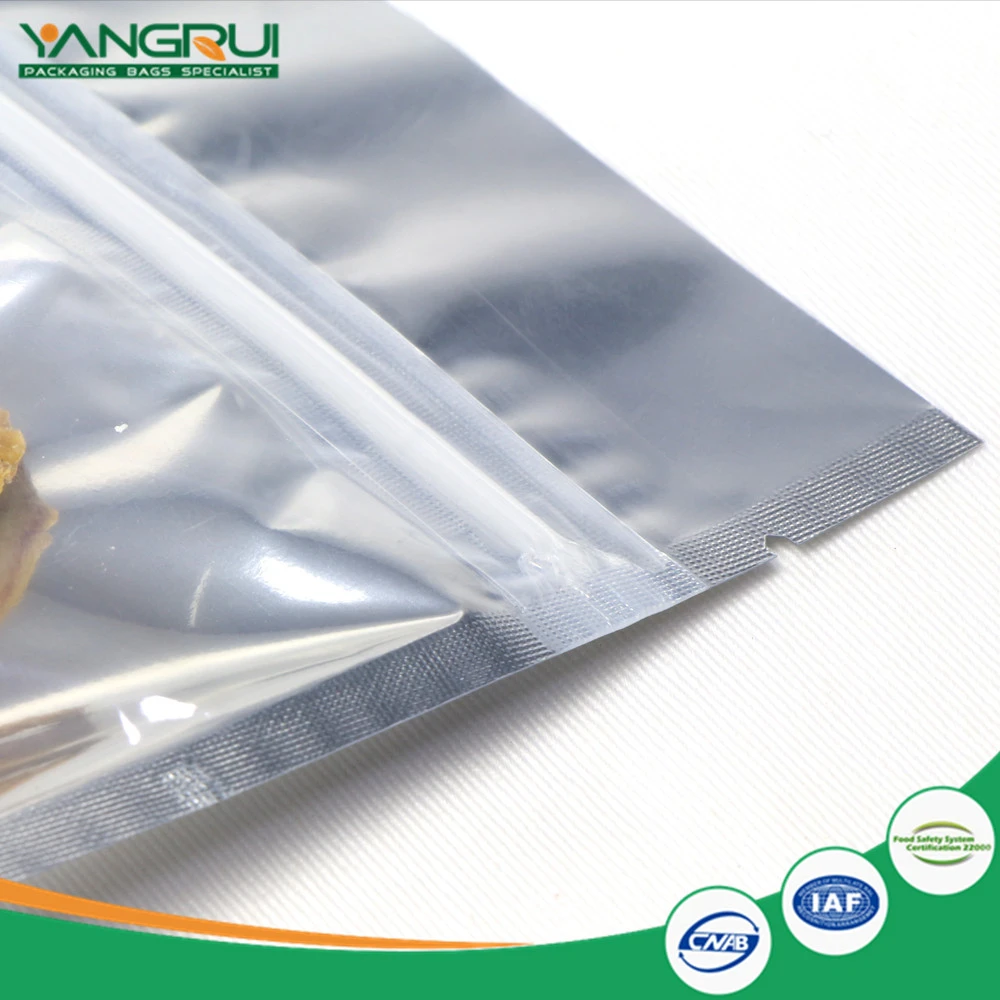 Bolyn Sefydlog Ffoil Alwminiwm Trên Transparent Aluminum Foil Standing Up Pouch
