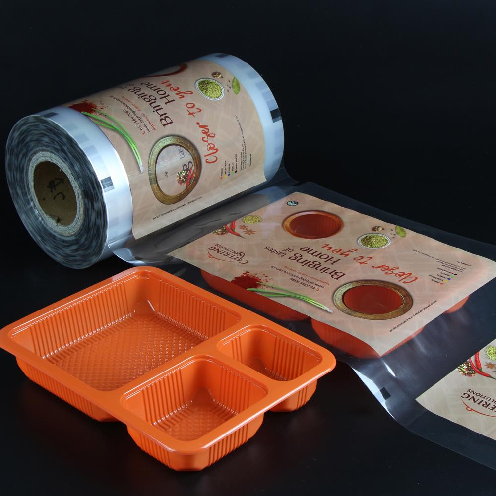 custom printed multilayer lunch container sealing film