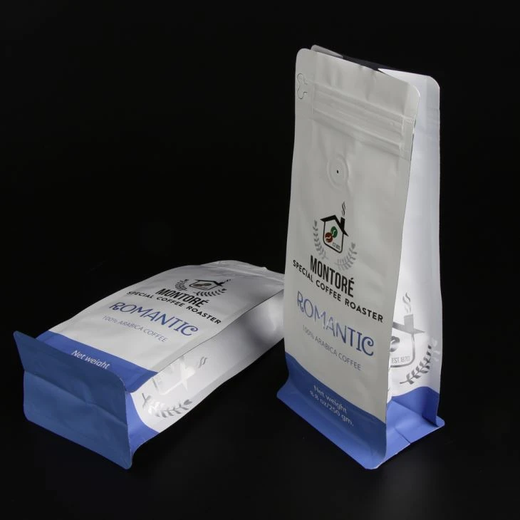 Customized Coffee Bean Packing Bag Zipper Top