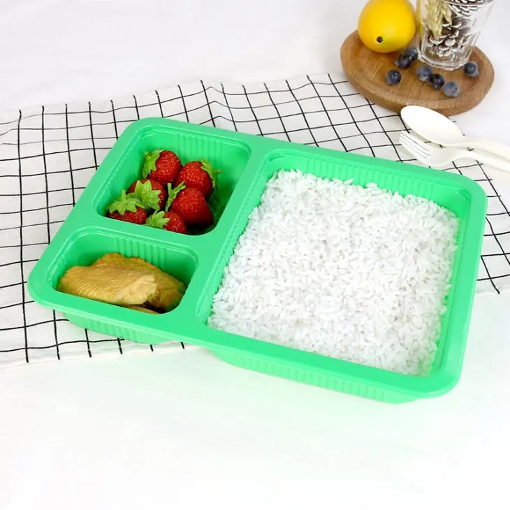 Gwasanaeth Made Custom EVOH Blwch Cinio Compartment Cynhwysydd Bwyd