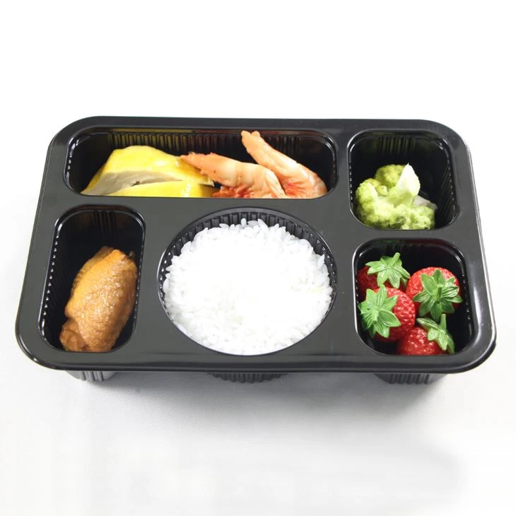 Blwch Bento 5 adran Ewch i Ffwrdd