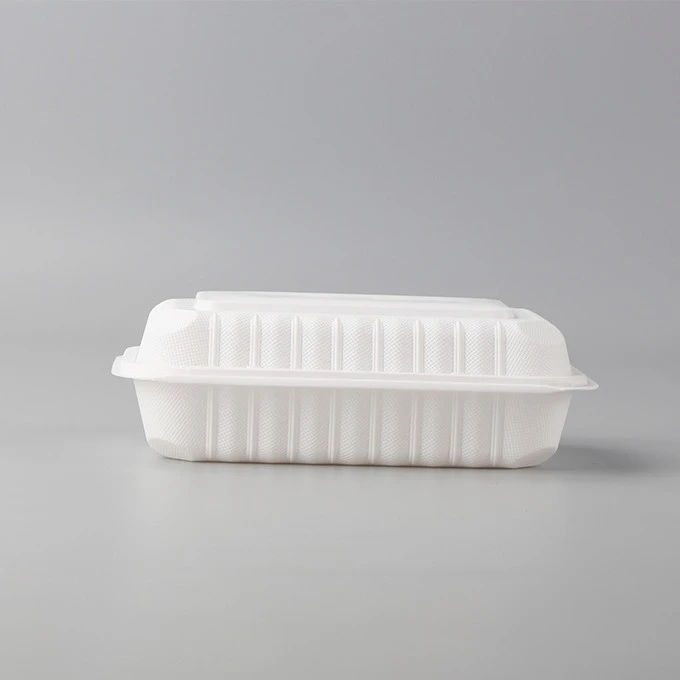 9x6inch Black Microwavable Eco Friendly Disposable Take Out Food Container Deli Plastic BentoLunch Box