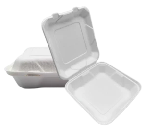 8'' Cynhwysyddion Bwyd Bagasse To Go