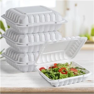 Cynhwysydd Bwyd Takeout Clamshell Plastig