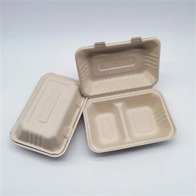 Blychau Cinio Mwydion Papur Compostable Natur