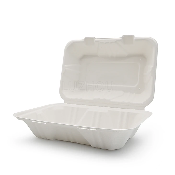 I Fynd Cynwysyddion Bagasse Hinged