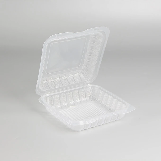 Blwch Bento Tafladwy Tryloyw