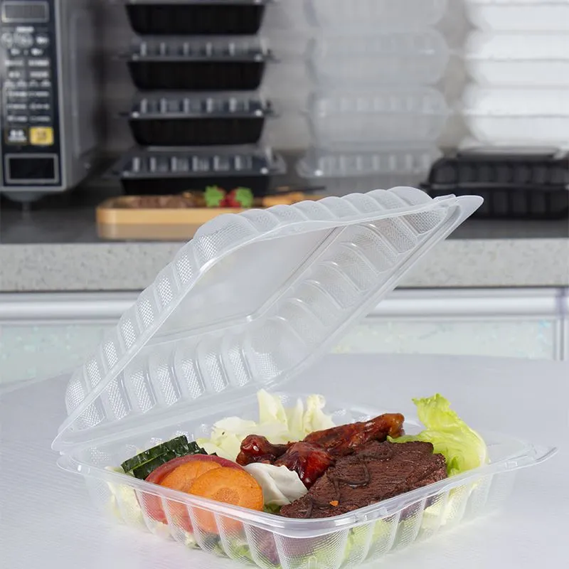 Eco yn glir i fynd cynwysyddion