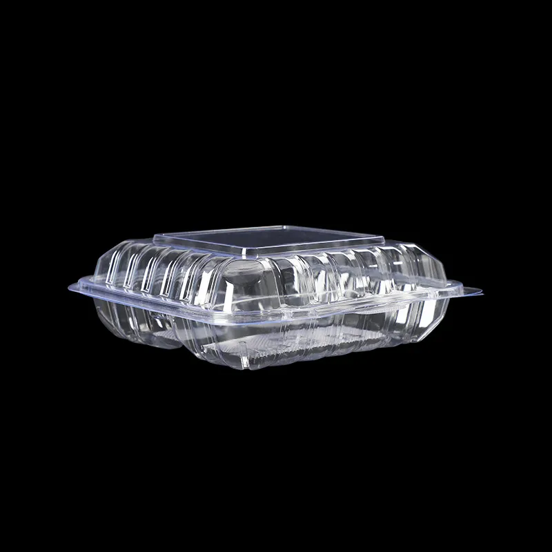 Cynhwysydd deli colfachog anifeiliaid anwes