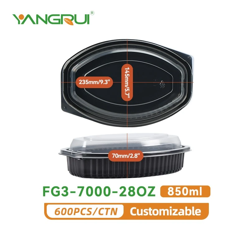 black food packaging boxes