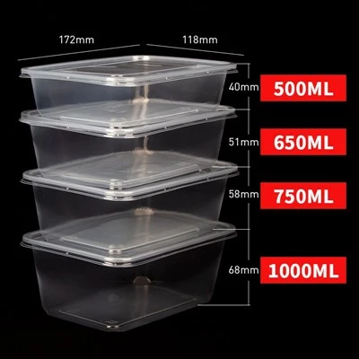 Clear Plastic Togo Containers